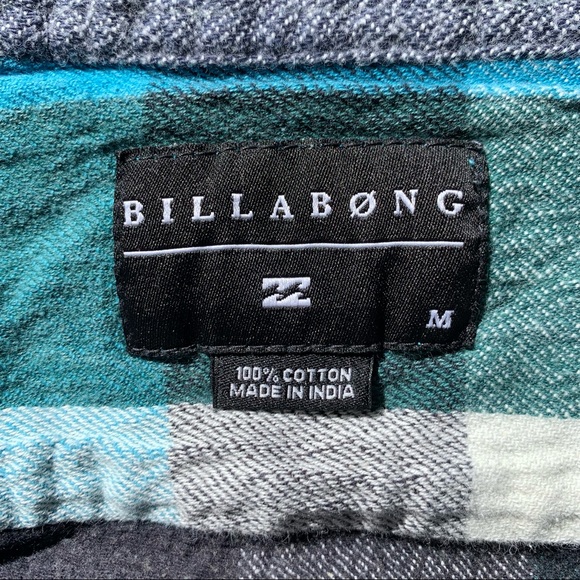 Billabong Men's Box Flannel Button down shirt  size M - Picture 6 of 13